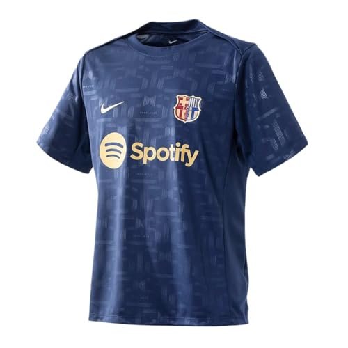 Nike Top Fc Barcelona Dri-Fit Academypro Top Home Pm, męska koszulka z krótkim rękawem, granatowa (Midnight Navy/Midnight Navy/Club Gold, FN9648-411, 2XL
