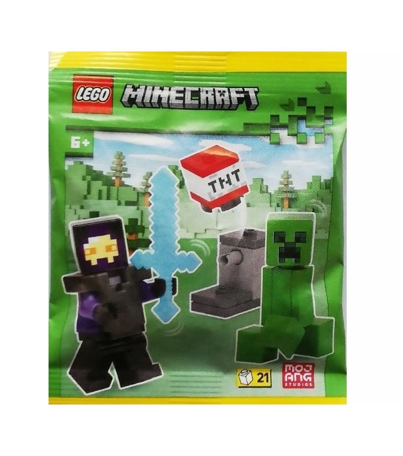 Zestaw LEGO Minecraft - Realm Raider with Creeper and TNT Launcher #L0002247 polybag, klocki, foilpack