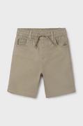 Spodnie i spodenki dla chłopców - Mayoral szorty dziecięce soft kolor beżowy - miniaturka - grafika 1