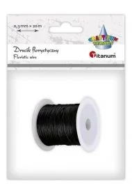 Drucik florystyczny 0,3mm 20m czarny - Zabawki kreatywne - miniaturka - grafika 1