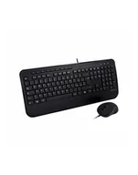 Zestawy myszka + klawiatura - V7 CKU300IT - KEYBOARD AND MOUSE SET - ITALIAN - BLACK - ZESTAW KLAWIATURA I MYSZ - CZARNY - miniaturka - grafika 1