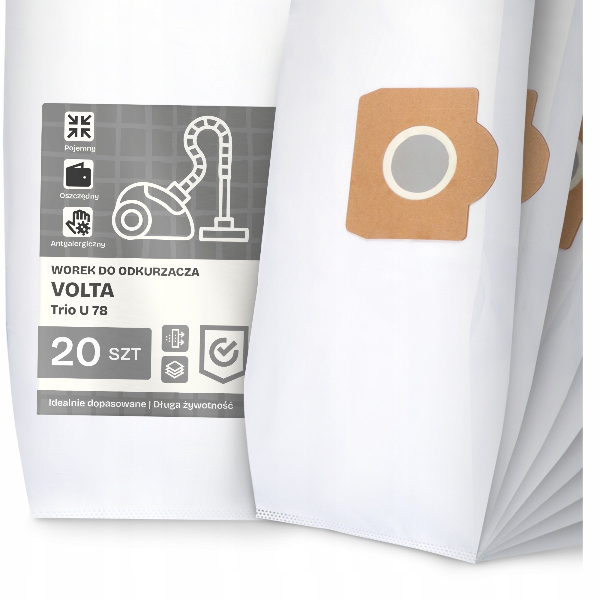 20x Worek do Odkurzacza Volta Trio U 78 Syntetyczny Pojemny Odporny Worki