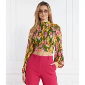 Bluzki damskie - GUESS Bluzka | Cropped Fit - miniaturka - grafika 1