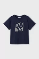 Koszulki dla chłopców - Mayoral t-shirt bawełniany dziecięcy kolor granatowy z nadrukiem - miniaturka - grafika 1