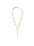 Naszyjniki - Fossil Naszyjnik JF04583710 Złoty - miniaturka - grafika 1