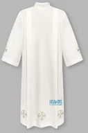 Szaty liturgiczne - Alba kapłańska haftowana - ecri - miniaturka - grafika 1
