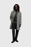 Płaszcze męskie - AllSaints płaszcz z domieszką wełny HAL COAT kolor szary przejściowy M005OZ - miniaturka - grafika 1