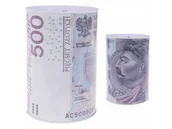 Skarbonki - Skarbonka Puszka Metalowa Pieniądze Duża Xxl - miniaturka - grafika 1