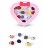 Biżuteria dla dzieci - Kwiatek Zestaw Pierścionków Dla Dziewczynek Kolorowe Kwiatki Zestaw 36Szt - miniaturka - grafika 1