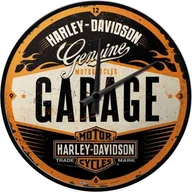 Zegary - Nostalgic-Art 51083 Harley-Davidson, garażu, zegar ścienny 31 cm 51083 - miniaturka - grafika 1