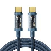Kable USB - Joyroom Kabel USB-C do USB-C S-CC100A12 100W 1.2m (niebieski) - miniaturka - grafika 1