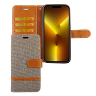 Etui i futerały do telefonów - Etui na telefon komórkowy Apple iPhone 13 Pro Max Etui ochronne z klapką i miejscem na kartę, kolor: Jeans Grey - miniaturka - grafika 1