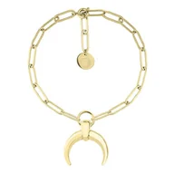 Bransoletki - Bransoletka złocony łańcuch z rogiem obfitości w rockowym klimacie - Manoki - miniaturka - grafika 1