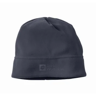 Czapka polarowa Jack Wolfskin REAL STUFF BEANIE graphite - ONE SIZE - Czapki męskie - miniaturka - grafika 1