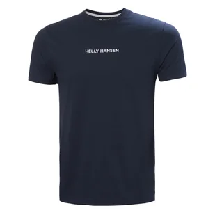 Męska Koszulka z krótkim rękawem HELLY HANSEN CORE T-SHIRT 53532_597 – Granatowy - Koszulki męskie - miniaturka - grafika 1
