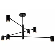 Lampy sufitowe - Nowoczesna, rozłożysta lampa do sypialni LP-731/6P BK z serii SNOW - miniaturka - grafika 1