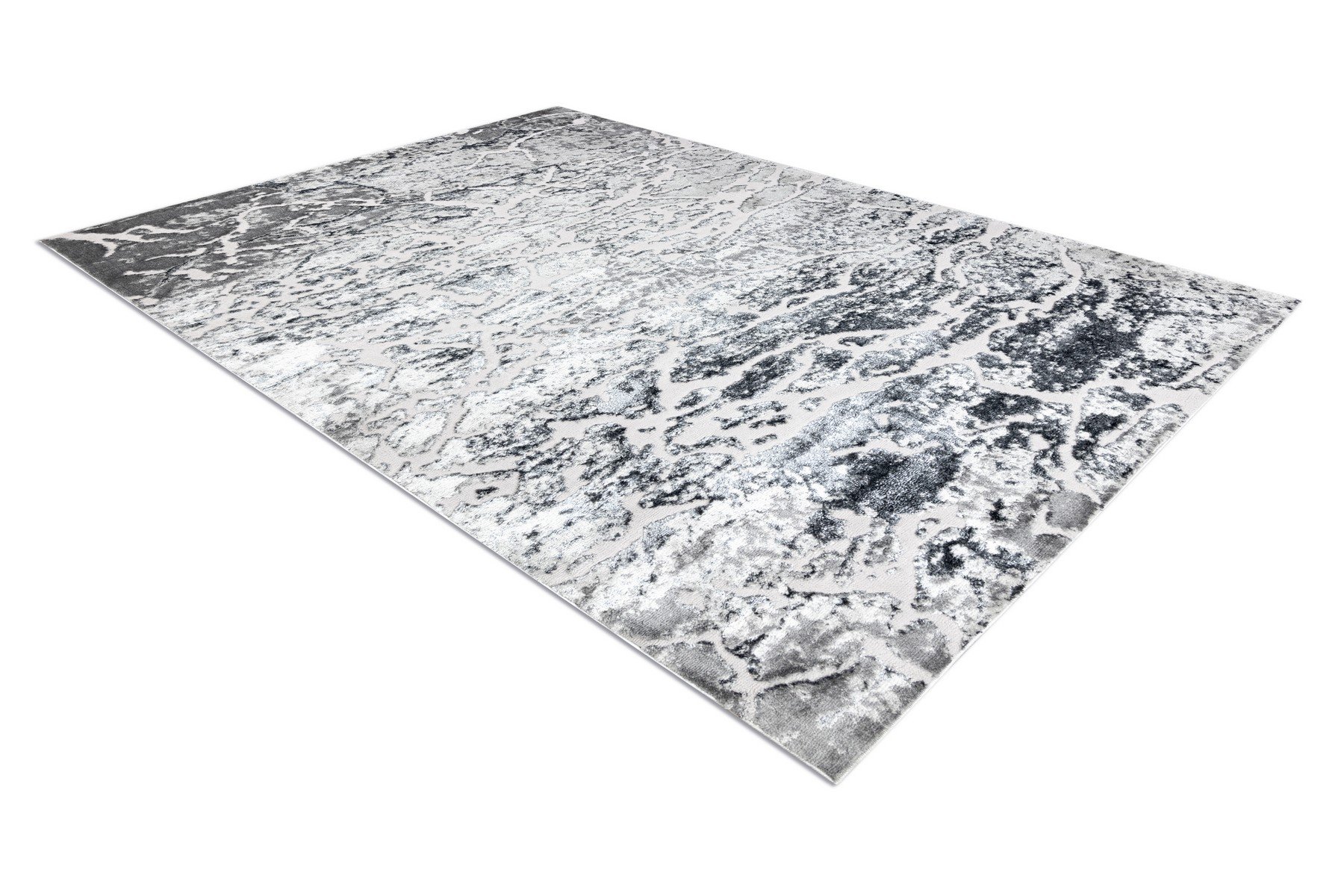 Dywan MEFE nowoczesny 6182 Beton - Strukturalny, dwa poziomy runa szary 180x270 cm