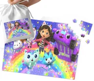 Puzzle - PUZZLE - KOCI DOMEK GABI WZORY Z BAJEK DLA DZIECI 120el + WORECZEK - miniaturka - grafika 1