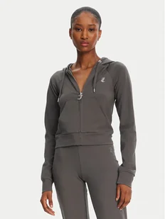 Juicy Couture Bluza Ola JCWAS125310 Szary Slim Fit - Bluzy damskie - miniaturka - grafika 1