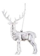 Ozdoby bożonarodzeniowe - Art-Pol Art-Pol Zawieszka Świąteczna renifer srebrny wys.15cm 133397 - miniaturka - grafika 1