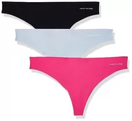 Majtki damskie - Tommy Hilfiger Stringi damskie, Gorące magenta/błękit bryzowy/pustynne niebo, XL - miniaturka - grafika 1