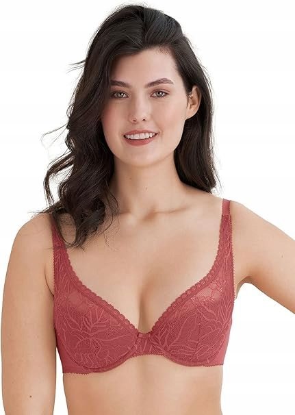 Felina biustonosz półusztywniany koronkowy różowy Endless Garden 75E