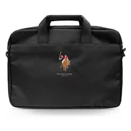 Torebki damskie - US Polo Torba USCB15PUGFLBK 16" czarna /black - miniaturka - grafika 1