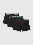 Majtki dla dzieci - 4F Bielizna bokserki (3-pack) chłopięce - czarne 158/164 (12-14 lat) - miniaturka - grafika 1