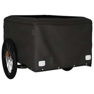 Przyczepka rowerowa, czarno-zielony, 45 kg, żelazo  Lumarko! - Przyczepki rowerowe - miniaturka - grafika 6