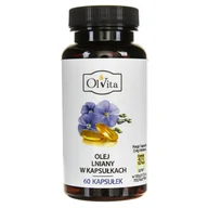 Suplementy naturalne - Olvita Olvita Olej lniany w kapsułkach - 60 kapsułek - miniaturka - grafika 1