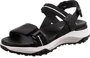 Geox Sandały damskie D Sorapis + Grip B, czarny, 38 EU - Sandały damskie - miniaturka - grafika 1
