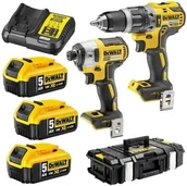 Zestawy elektronarzędzi - ZESTAW NARZĘDZI DCD796+DCF887 3*5,0AH KUFER - miniaturka - grafika 1