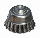 Akcesoria do elektronarzędzi - Szczotka doczołowa 65 mm/M14 ABRABORO - drut splatany 0,35 mm - miniaturka - grafika 1