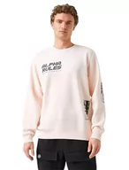 Bluzy męskie - Koton Bluza męska z nadrukiem, Różowy (Bt4), XL - miniaturka - grafika 1