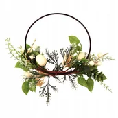 Dekoracje domu - WIANEK DEKORACJA DO ZAWIESZENIA WIELKANCNA Z JAJKAMI ZIELONA NA DRZWI OKNO - miniaturka - grafika 1