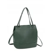 Torebki damskie - DAMSKA TOREBKA ZIELONA LUIGISANTO POJEMNA SHOPPER - miniaturka - grafika 1