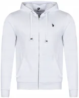 Bluzy męskie - U.S. POLO ASSN. - MĘSKA BLUZA LUKE 162 64998 52088 100 biała bluza - miniaturka - grafika 1