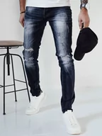 Spodnie męskie - Spodnie męskie jeansowe granatowe Dstreet UX3993-36 - miniaturka - grafika 1