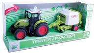 Samochody i pojazdy dla dzieci - Brimarex Traktor ze snopowiązałką - miniaturka - grafika 1