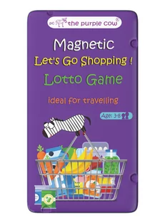 The Purple Cow, Podróżna gra magnetyczna Lotto zakupy - Gry planszowe - miniaturka - grafika 1