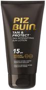 Balsamy i kremy do opalania - Lotion do ciała ze wzmacniającą ochroną przeciwsłoneczną Intensifying Sun Lotion SPF15 Piz Buin Tan And Protect Tan 150 ml (3574661184265) - miniaturka - grafika 1