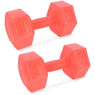 Hantle SPOKEY MONSTER 2 x 5 kg Czerwony 941971 - Hantle i ciężarki - miniaturka - grafika 1