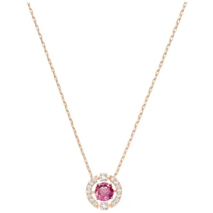 Swarovski, Naszyjnik, Sparkling Dance Round Necklace, Red, 5279421 - Naszyjniki - miniaturka - grafika 1