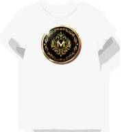 Koszulki i topy damskie - Koszulka damska biała z motywem złotego logo gamingowego XS - miniaturka - grafika 1