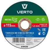 Tarcze do pił - Verto Tarcza do cięcia metalu, T 41, 115x1,5mm, , 61H530 - miniaturka - grafika 1