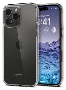Crong Crystal Slim Cover - Etui iPhone 15 Pro przezroczysty - Etui i futerały do telefonów - miniaturka - grafika 1