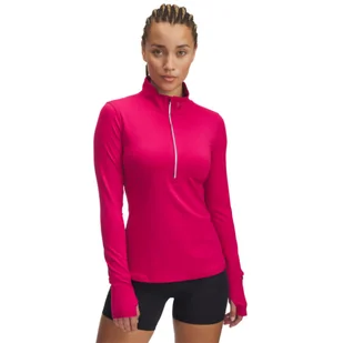 Damska bluza do biegania nierozpinana bez kaptura Under Armour UA Launch Pro Half Zip - różowa - Bluzy damskie - miniaturka - grafika 1