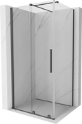 Kabiny prysznicowe - Mexen Velar kabina prysznicowa rozsuwana 90x80 cm, transparent, gun gray szczotkowany - 871-090-080-01-66 - miniaturka - grafika 1