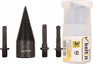 Keltin Wiertło–Świder Do Łupania Drewna 42Mm + Zestaw Adapterów 3Szt K02397 - Wiertła - miniaturka - grafika 1
