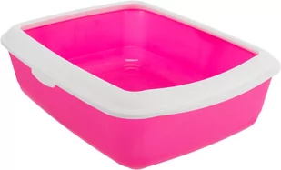 Trixie Classic kuweta dla kota biała/różowa plastik 37 × 15 × 47 cm TX-40182 - Kuwety dla kotów - miniaturka - grafika 1